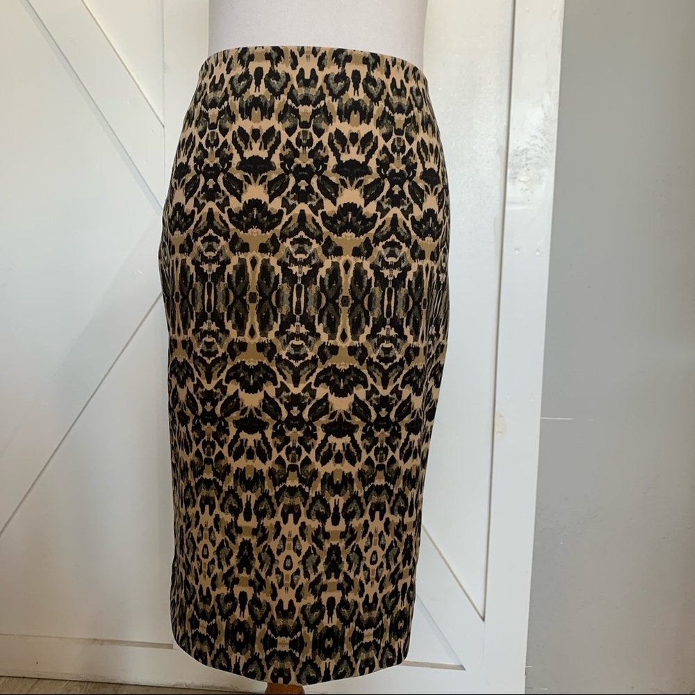 Cheetah print pencil skirt